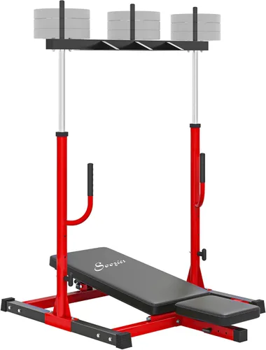 Máquina de Prensa Vertical para Piernas Soozier, Capacidad de 660LBS, Máquina de Entrenamiento de Fuerza para Piernas con Posiciones Ajustables de