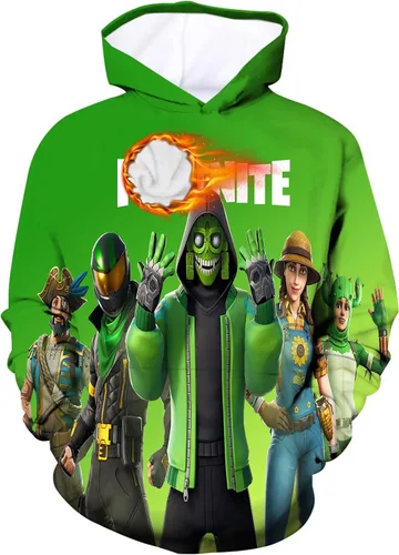 Miniatura 2 de MOIPZUE Sudadera con capucha para juegos para jóvenes, con estampado 3D, con bolsillo, ideal como regalo de cumpleaños de Navidad