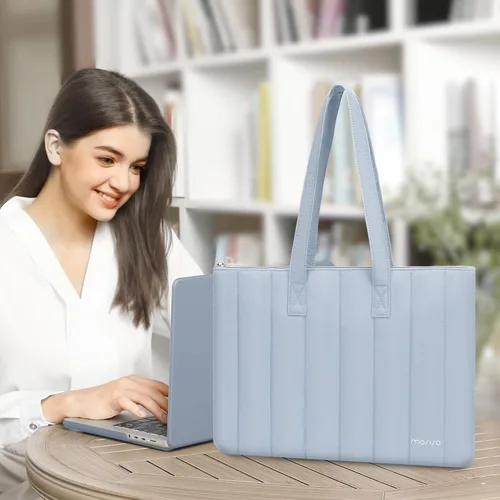 Miniatura 3 de MOSISO Bolsa de mano para laptop, 13-13.3 pulgadas, compatible con MacBook Pro 14, HP, Dell, Lenovo, Asus, Notebook Asus, maletín de computadora