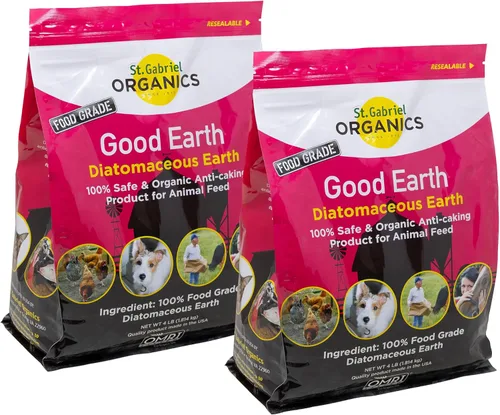 Miniatura 10 de St. Gabriel Laboratories GoodEarth Tierra de diatomeas de grado alimenticio, 4 libras, suplemento de alimentación antiapelmazamiento para ganado