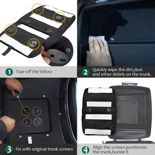 Miniatura 6 de Mofun Tour Pack - Organizador de tapa para alforjas, bolsa de almacenamiento de equipaje compatible con Harley Touring FLT FLH 1999-2013