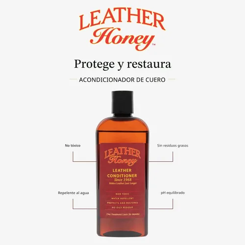 Miniatura 3 de Paquete de Limpiador y Acondicionador Leather Honey con Limpiador en Spray de 16 oz con Protector UV y Acondicionador de 8 oz