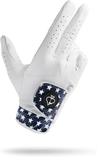 Miniatura 7 de Pins & Aces - Diseño de guante de golf - Cuero Cabretta AAA de alta calidad, guante de viaje duradero de larga duración para hombres o mujeres