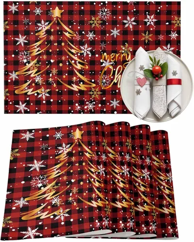 Miniatura 50 de Juego de 4 manteles individuales Boho de otoño, calabazas de acuarela para Acción de Gracias, resistentes al calor, lavables, para mesa, manteles