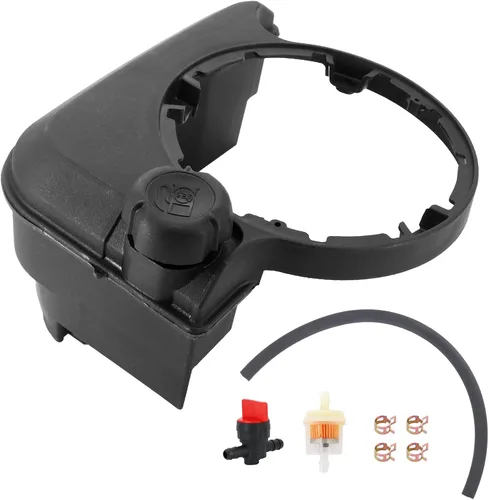699374 Depósito de combustible con línea de combustible y válvula de cierre de combustible de repuesto para 4HP 5HP 6HP 6.75HP para John Deere, para