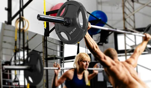 Miniatura 2 de Clout Fitness - Abrazaderas para barra de pesas olímpicas Collares de liberación rápida (2 unidades) Clips de peso con bloqueo para mancuernas de 2