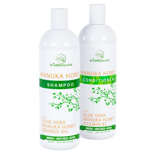 Miniatura 10 de Champú y acondicionador hidratante natural para cuero cabelludo seco y con picazón, champú y acondicionador hidratante sin sulfato con aloe vera