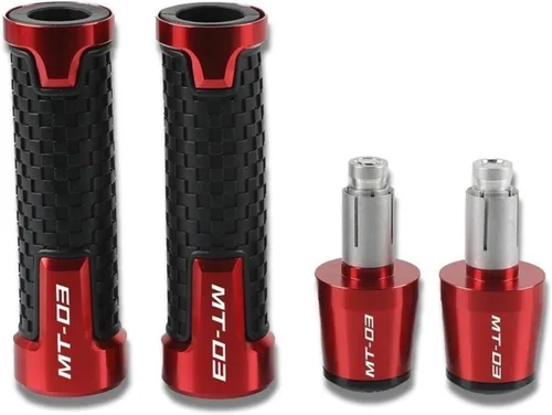 Miniatura 6 de Motorcycle for Y&AMAHA MT03 2015 2016 2017 2018 2019 2020 MT 03 MT-03 2005-2006 Motorcycle 7/8" 22mm Handle Grips Handlebar Grip Ends Plug
