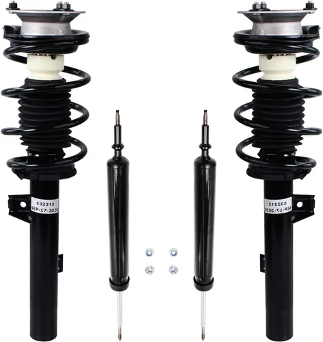 Miniatura 26 de Detroit Axle - Amortiguadores de puntales RWD para Infiniti G35 03-06, 2 amortiguadores traseros, 2 puntales delanteros y muelles helicoidales 2003