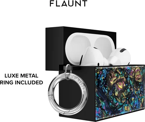 Miniatura 5 de Flaunt Funda cuadrada oficial para AirPods Pro 3 con anillo plateado, compatible con AirPods Pro de 3ª generación, carga inalámbrica, ligera y a
