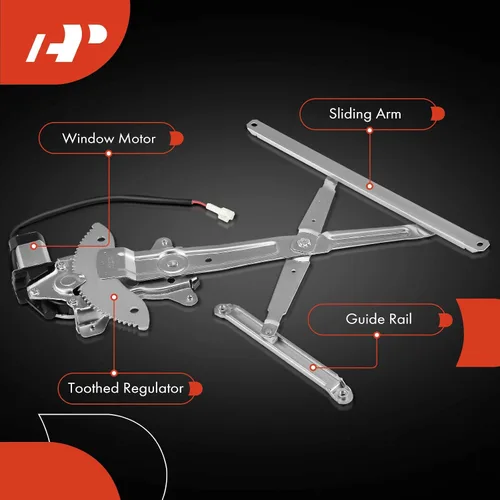 Miniatura 6 de A-Premium Regulador de ventana eléctrica con motor Compatible con Toyota Tundra 2001-2006 Solo para camioneta estándar/cabina extendida Lado