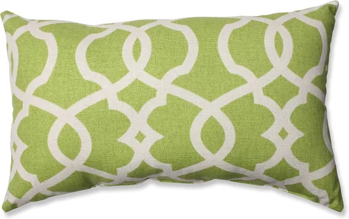 Miniatura 4 de Pillow Perfect Lattice Damask Leaf - Cojín reversible para silla, juego de 2, color verde