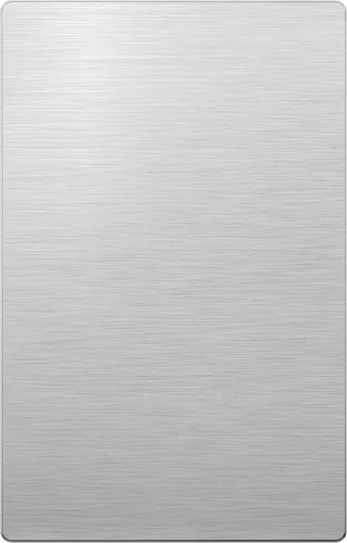 LIDER Placa de pared de metal sin tornillos en blanco, resistente a la temperatura y a los impactos, acero inoxidable 304, mejora de decoración