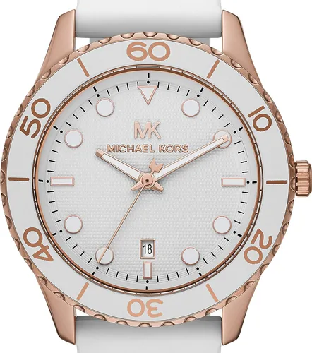 Miniatura 4 de Michael Kors Reloj Runway de acero inoxidable MK6979 - Reloj de cuero de tres manecillas Runway