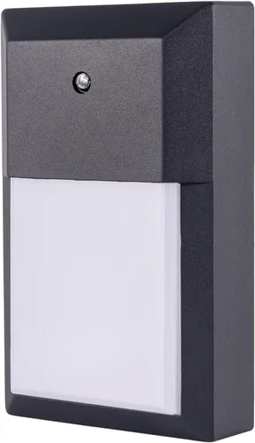 YoonLIT - Farol LED de pared para exteriores, fotocélula del anochecer al amanecer, luz impermeable para porche, garaje, escalera, pasillo, 12 W,
