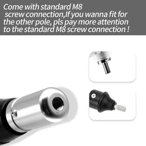 Miniatura 5 de SANLIKE Telescopic Fiberglass Boat Hook with Non-Slip Plastic Hand Grips for Docking