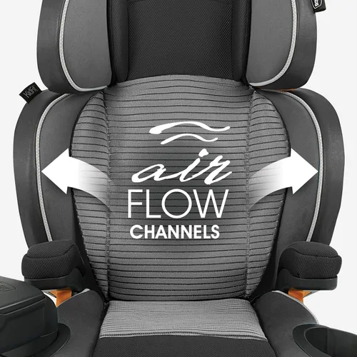 Miniatura 3 de Chicco KidFit Zip Air Plus 2 en 1 Asiento elevador de posicionamiento de cinturón, asiento elevador sin respaldo y respaldo alto, para niños de 4