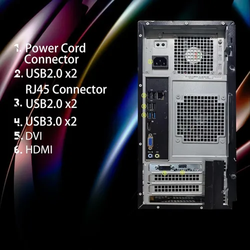 Miniatura 4 de Dell Computadora de escritorio OptiPlex para juegos RGB, Intel Core i5, GeForce GTX 750 Ti 4G, 16 GB de RAM, SSD de 512 GB, teclado y mouse RGB