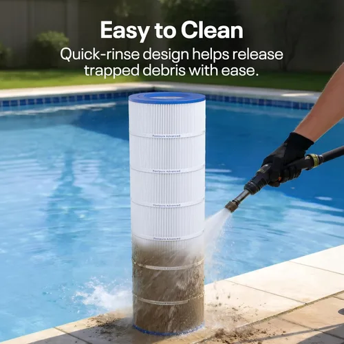 Miniatura 7 de POOLPURE Filtro de piscina PLF150A reemplaza a Pentair CC150, CCRP150, PAP150, Ultral-C4, PP-C4, PP-C4-M, Unicel C-9415, R173216, 59054300, Filbur