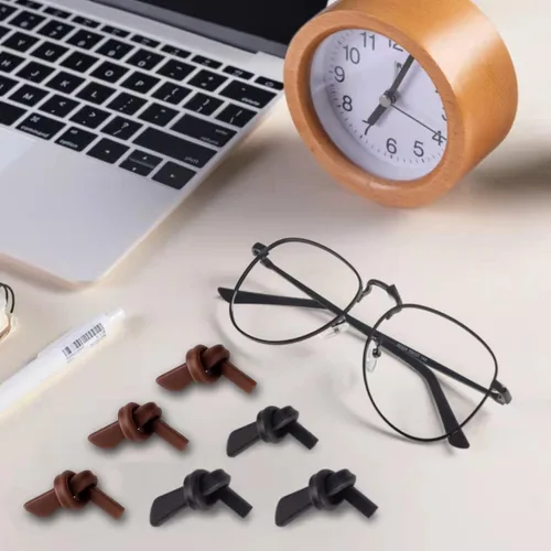 Miniatura 7 de 12 pares de puntas de silicona antideslizantes para las orejas, funda de tubo, puntas de repuesto suaves solo para lentes de sol de alambre delgado