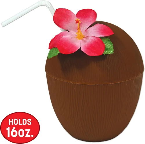 Miniatura 3 de Beistle Taza de coco de plástico