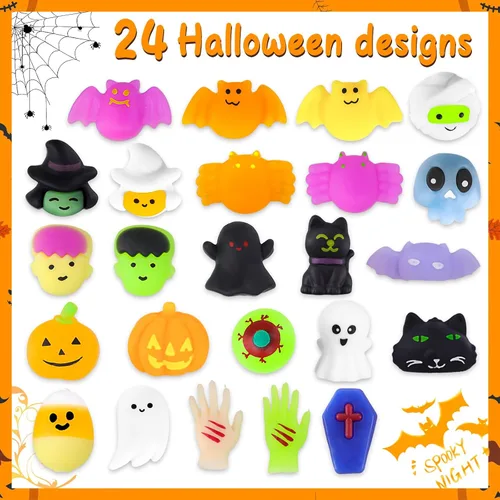Miniatura 2 de MGparty 24 juguetes de Halloween para niños, regalos de fiesta de Halloween, bolsas de regalo, premios, decoraciones de Halloween, juguetes
