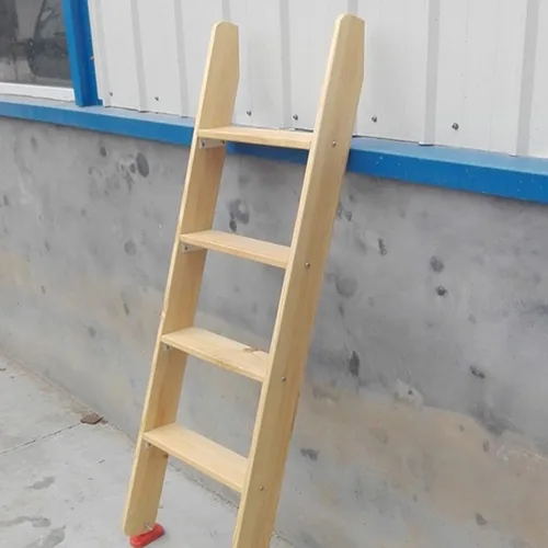 Miniatura 7 de Escalera antideslizante de madera de 60 pulgadas con 5 bandas de rodadura anchas, escalera de seguridad para adultos mayores