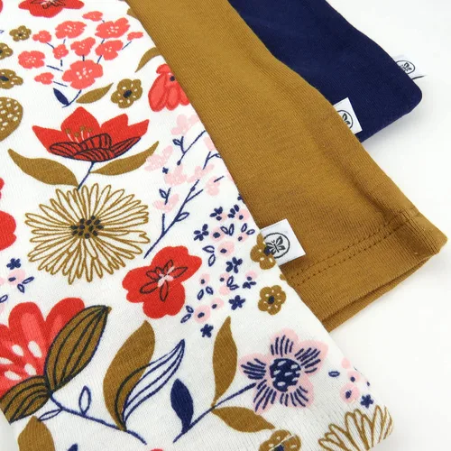 Miniatura 3 de HonestBaby Pantalones harén de algodón orgánico para bebé, paquete múltiple