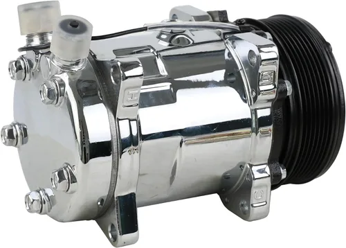 Miniatura 2 de Compresor universal del A/C con el embrague negro PV7 SD 508 estilo 5H14 R134A Chrome Serpentine Belt