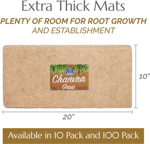 Miniatura 6 de Chanvra Grow Microgreens - Tapete de cultivo natural para kits de brotación de cultivo, almohadillas de cáñamo hidropónicas, tapete de cultivo