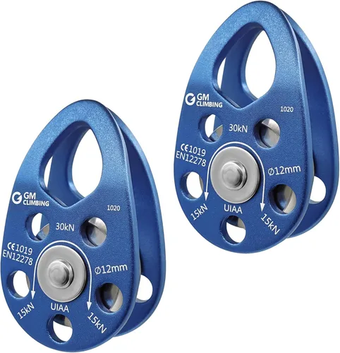 Miniatura 12 de GM CLIMBING Polea micro 30kN CE UIAA de la mejilla del oscilación certificada