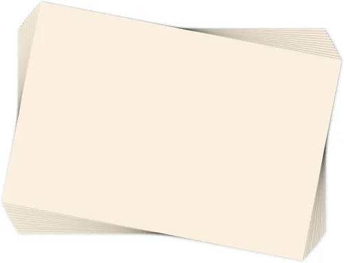 Miniatura 13 de Goefun - Tarjetas de papel kraft marrón de 4 x 6 pulgadas, paquete de 100 tarjetas de índice sin rayas de 80 libras para invitaciones, negocios