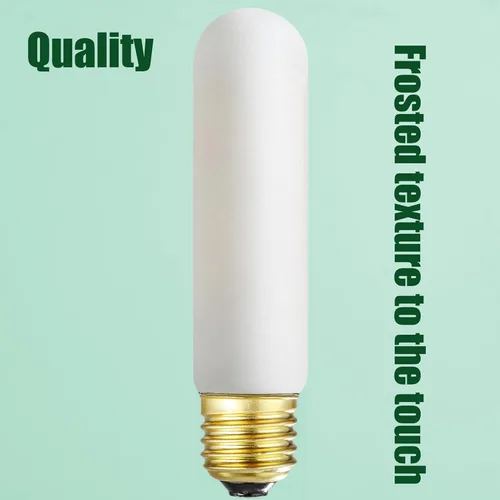 Miniatura 2 de Leools Bombilla LED esmerilada T10, bombilla LED tubular regulable E26, 8 W igual a 60 W, 3000 K, blanco suave, CRI90+, 600 lm, base E26 de T10