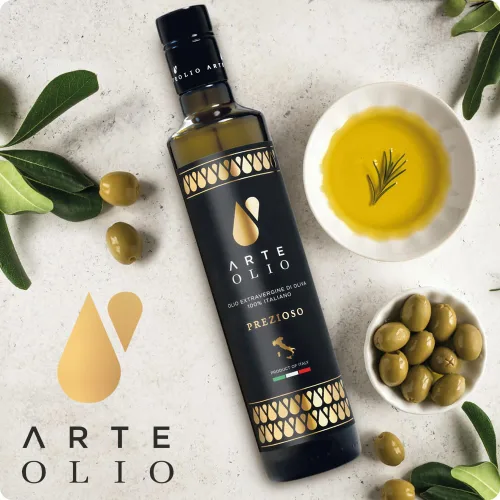 Miniatura 5 de ArteOlio Aceite de oliva Prezioso: 100% aceite de oliva virgen extra prensado en frío directamente de Italia hecho en un solo estado sabor rico