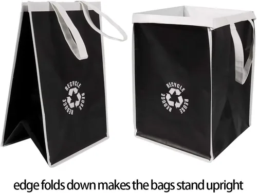 Miniatura 4 de Lily Queen - Bolsas de basura de reciclaje para la cocina y el hogar, base impermeable para botes de clasificación de basura, cestas