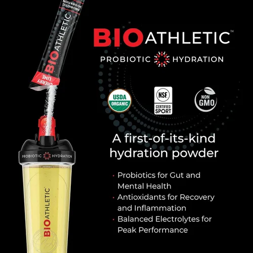 Miniatura 2 de Mezcla de bebida de hidratación con probióticos + electrolitos, con vitaminas D y B12, USDA orgánico, certificado NSF para deporte, sutil sabor a