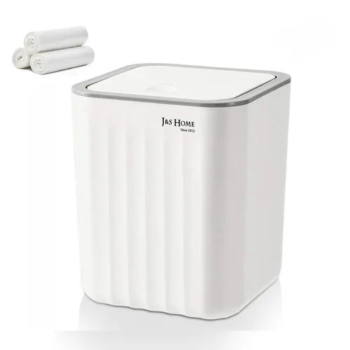 Miniatura 5 de Bolsas de basura mini para mini bote de basura, 105 unidades / 7 rollos de bolsas de basura blancas para cesto de residuos de escritorio de varios