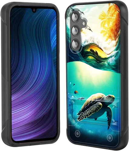 Miniatura 28 de Funda para Galaxy S24 Plus con soporte, doble capa híbrida de policarbonato duro y silicona suave, resistente a prueba de golpes, funda protectora