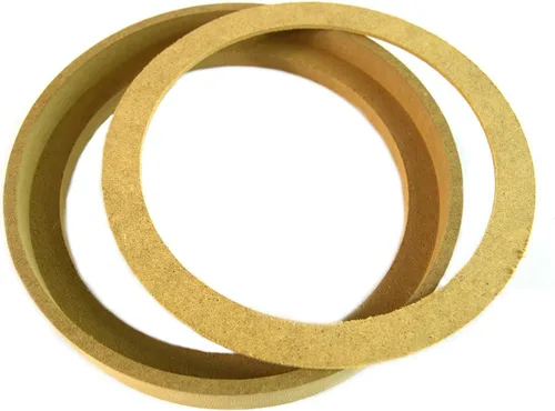 Miniatura 4 de Anillo de madera espaciador de altavoz, 1 par de 6.5 pulgadas, anillo de 6.5 pulgadas, anillo de MDF con bisel