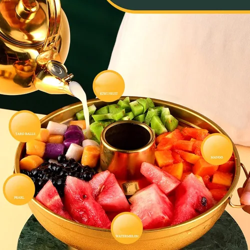 Miniatura 6 de Olla de acero inoxidable portátil de carbón de leña pequeña olla de hielo seco pequeña para una persona té de leche para suministros para el hogar