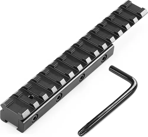 Miniatura 8 de Bontok 11mm Dovetail to 21mm Upgraded Build-in Locking Screws Picatinny Rail Low Profile Scope Mount Converter Base 3/8" to 7/8" Converter
