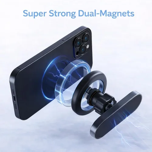 Miniatura 4 de LEPHYON Soporte magnético para teléfono para gimnasio, soporte magnético ultra fuerte para equipo de ejercicio, compatible con todos los teléfonos