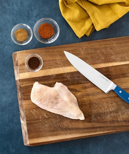 Miniatura 8 de DURA LIVING Cuchillo de chef profesional de 8 pulgadas, acero inoxidable de alto carbono, afilado para afeitar, versátil cuchillo de cocina y corte