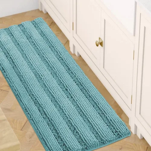 Miniatura 26 de H.VERSAILTEX - Alfombras de baño, juego de 2 piezas, alfombra de contorno para baño, juego de alfombras para inodoro, alfombra antideslizante