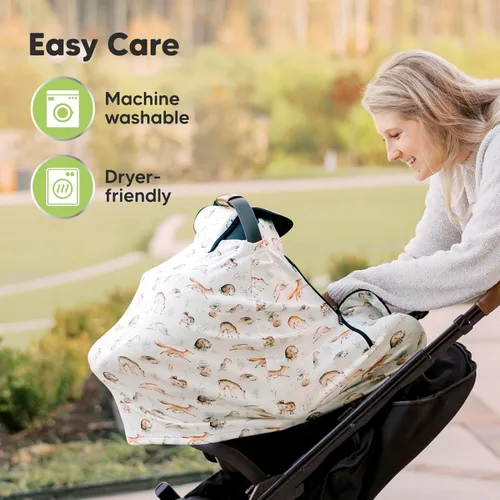 Miniatura 7 de KeaBabies Funda de asiento de automóvil de invierno para bebé, recién nacido, ajuste universal, fundas de asiento de automóvil para bebé, niña