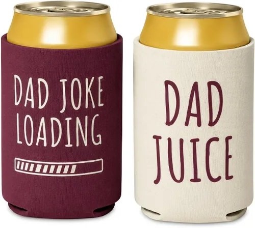 Miniatura 3 de Divertido soporte plegable de neopreno para cerveza, 2 unidades. Fundas para bebidas novedosas para latas con citas mordazas, jugo de papá, carga