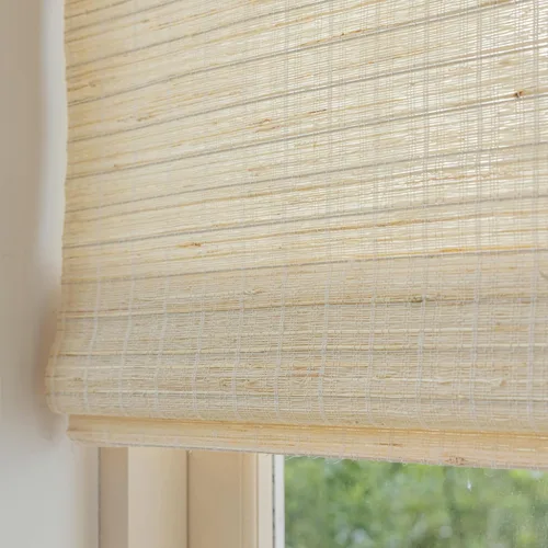 Miniatura 8 de Persianas romanas sin cordón, persianas romanas para ventanas con rayas negras de bloqueo total premium, persianas romanas personalizadas de tela