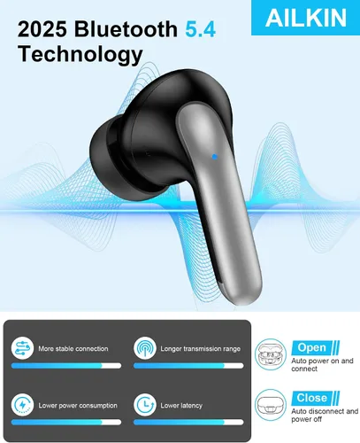 Miniatura 3 de Auriculares inalámbricos Samsung para Samsung Galaxy A17 A16 S26 Ultra S26+ S25, auriculares intrauditivos Bluetooth para iPhone17 Pro Max