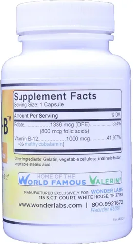 Miniatura 2 de Factor intrínseco con ácido fólico y vitamina B-12 1000mcg - 120 Cápsulas