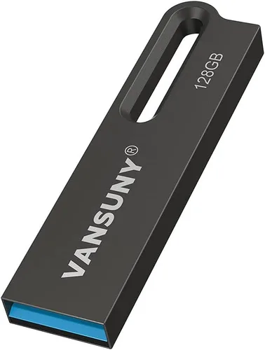 Vansuny Memoria USB de 128 GB de metal impermeable USB 3.0 Ultra alta velocidad Memory Stick, pulgares portátil para PC/tabletas/Mac/Laptop
